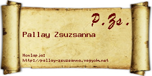 Pallay Zsuzsanna névjegykártya