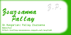 zsuzsanna pallay business card